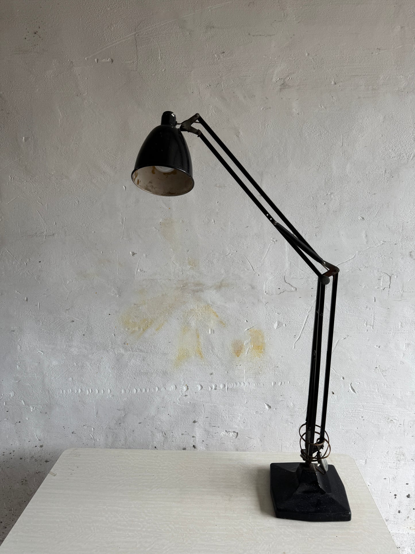 Vintage Industrial Articulated Desk Lamp in Black