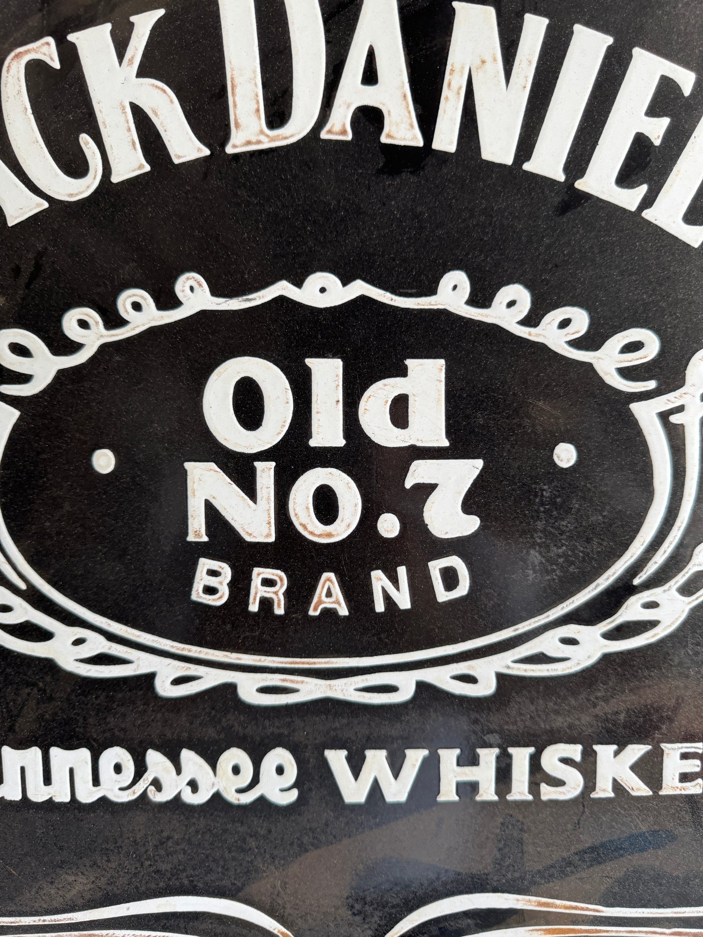 Vintage Jack Daniel’s Tennessee Whiskey Enamel Sign