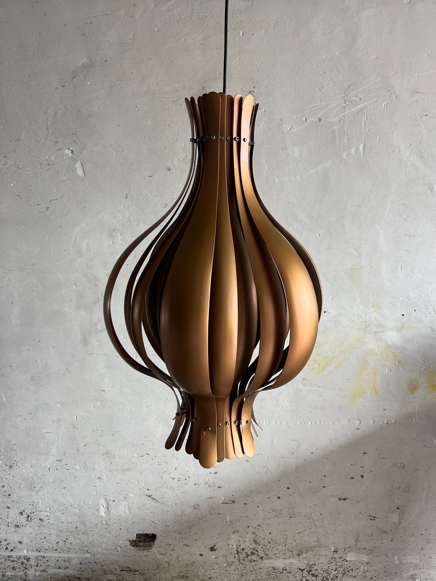Set of 3 Verner Panton Onion Pendant Lamps