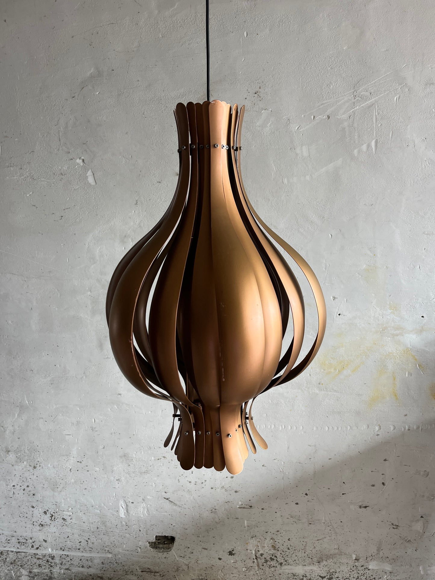 Set of 3 Verner Panton Onion Pendant Lamps