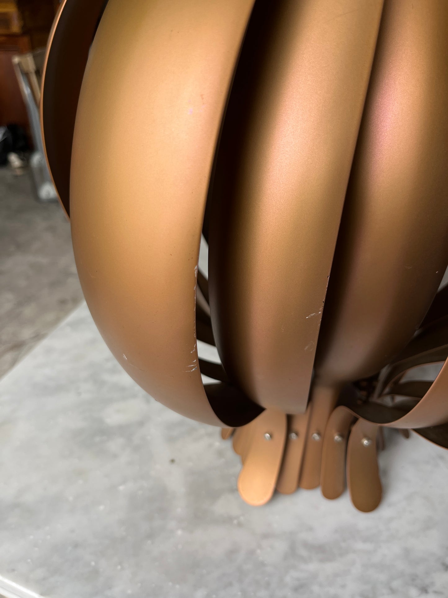 Set of 3 Verner Panton Onion Pendant Lamps