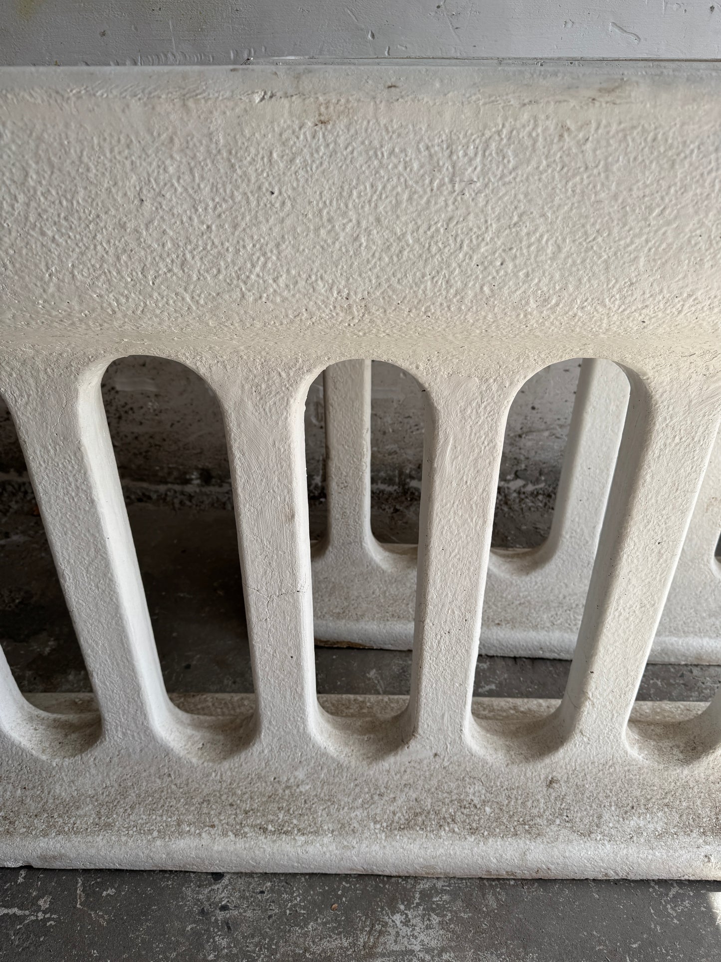 Pair of Sculptural Mid-Century Concrete Planters – Brutalist Style