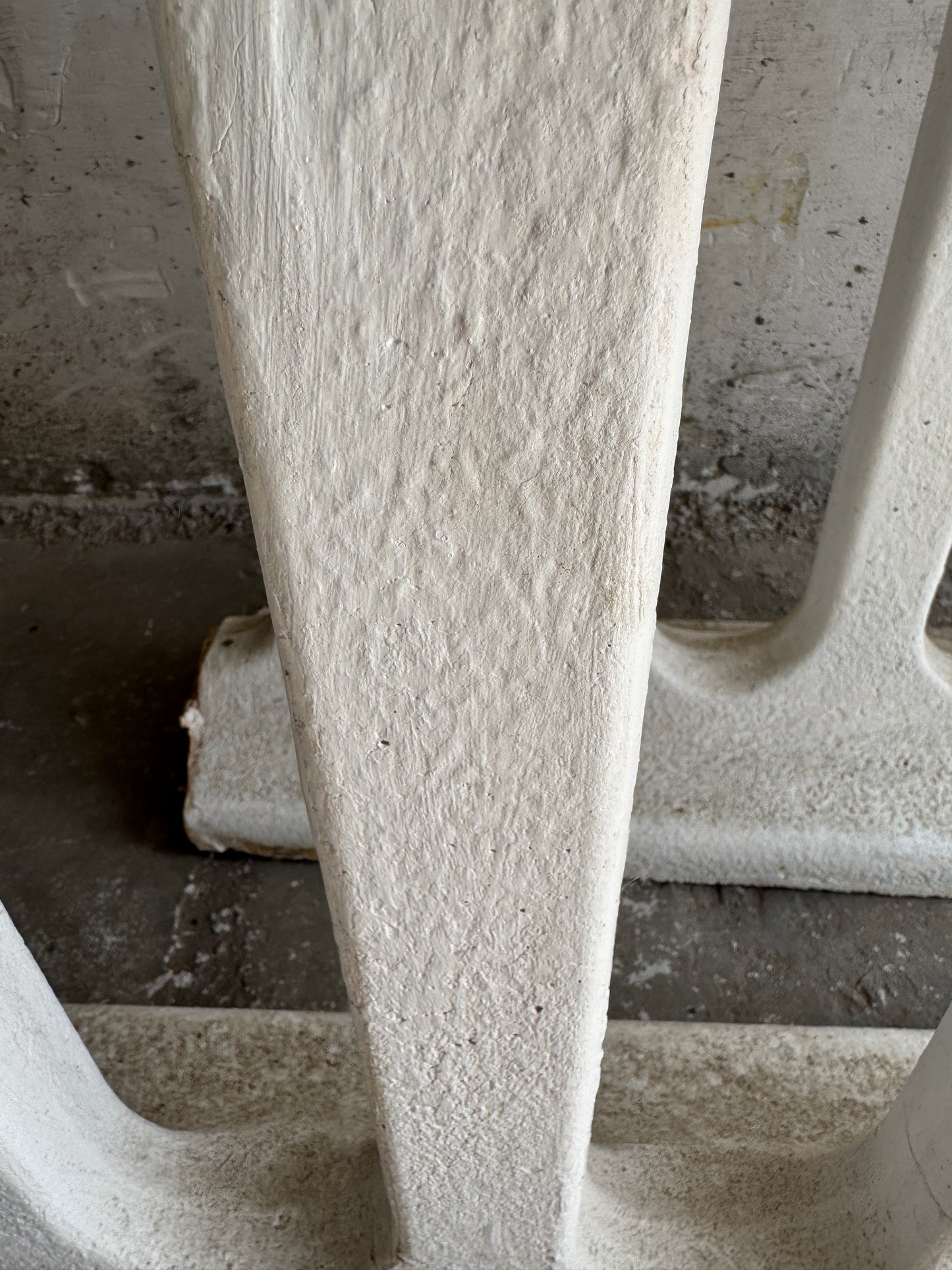Pair of Sculptural Mid-Century Concrete Planters – Brutalist Style