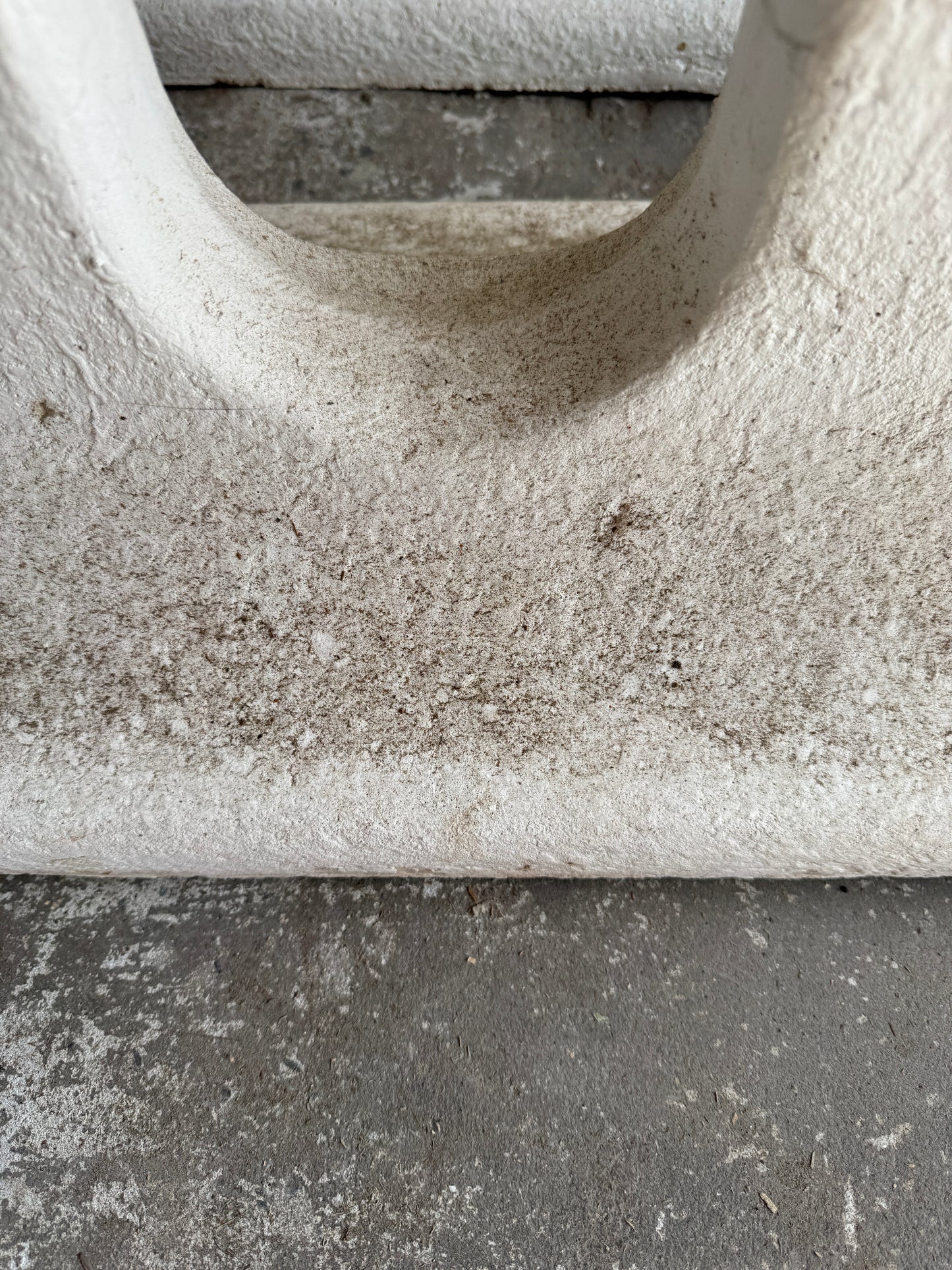 Pair of Sculptural Mid-Century Concrete Planters – Brutalist Style
