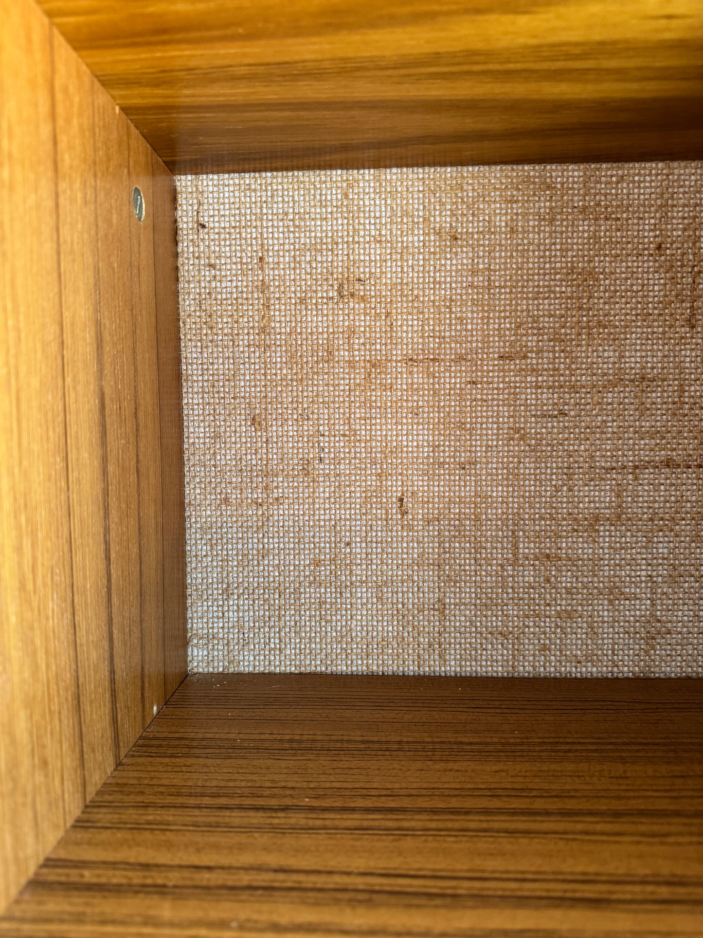 Hoge Deense teakhouten kast met geïntegreerde handgrepen – modulair ontwerp uit de jaren 70