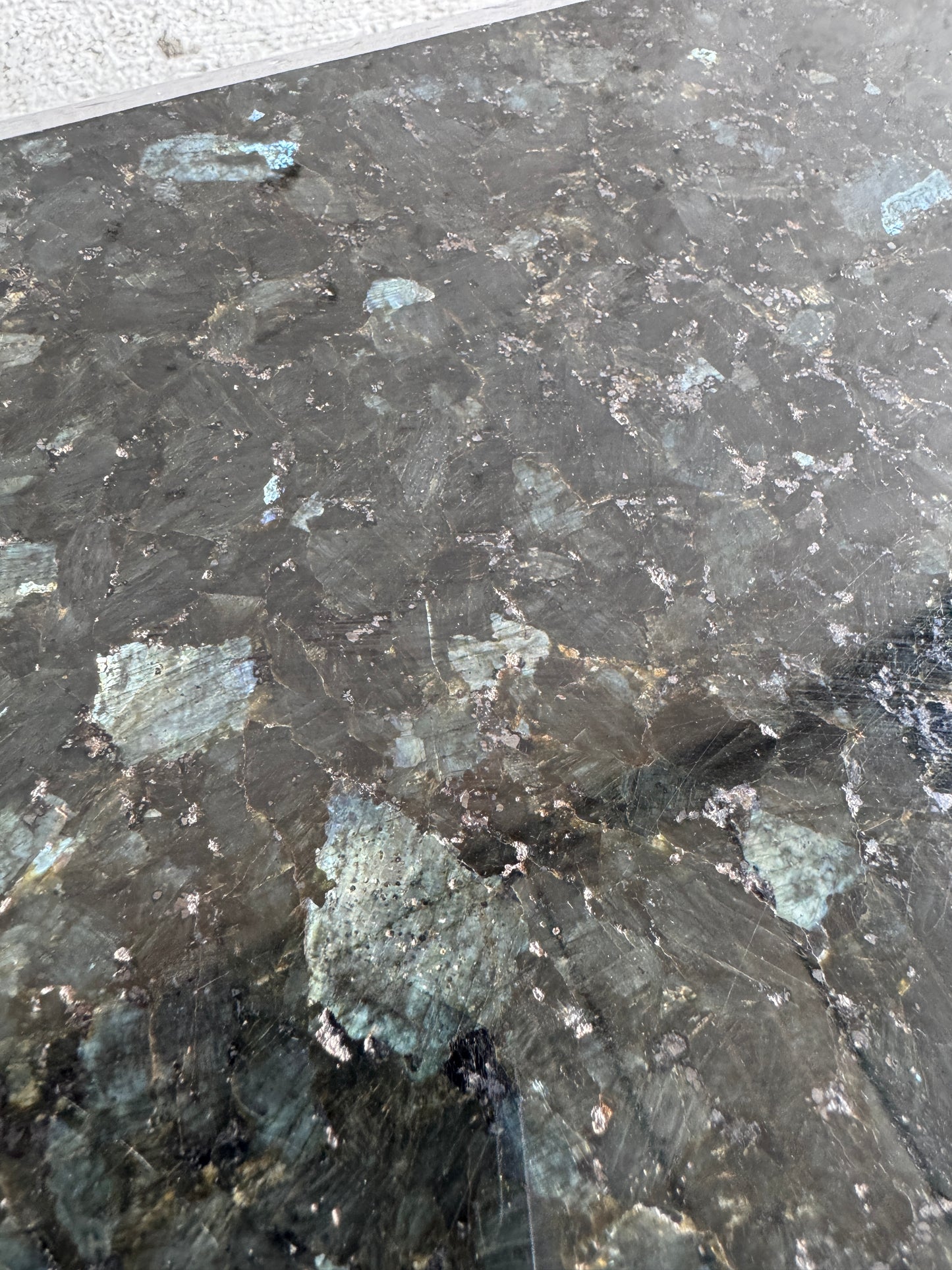 Vintage Rectangular Coffee Table with Black Terrazzo Top