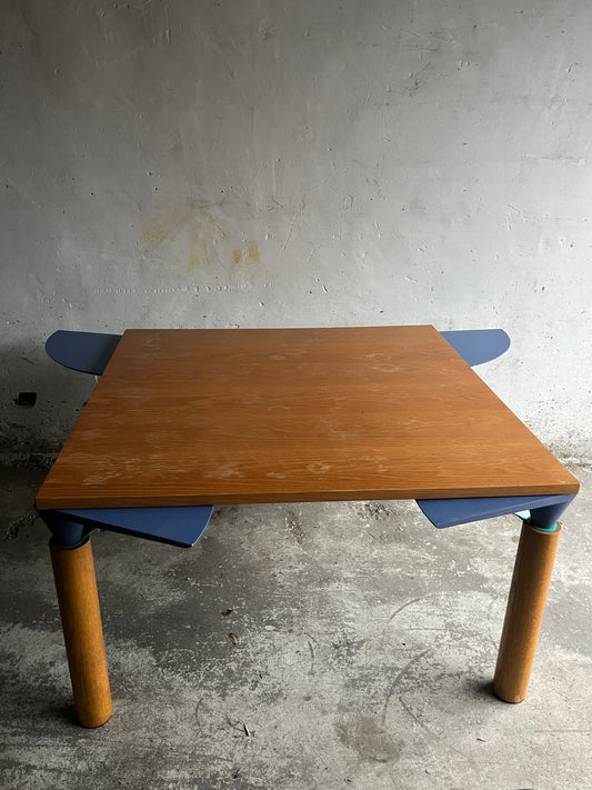 Square Convertible Table by Francesco Binfaré for Cassina, 1980s