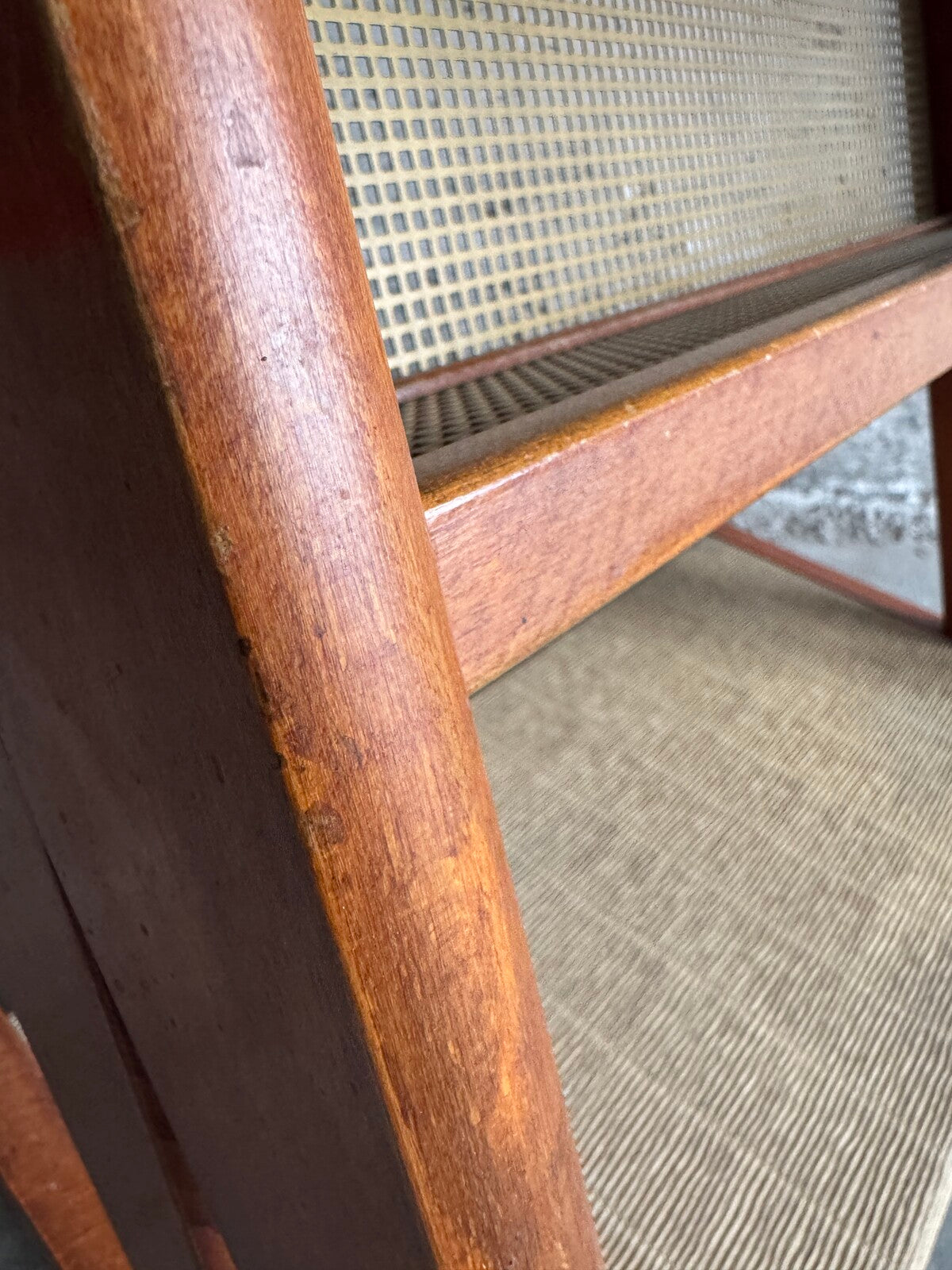 Vintage Serveertafel van Metaal, Eikenhout en Rotan voor Jullian – Frankrijk, 1960