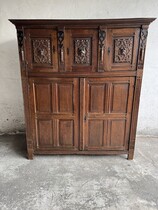 Antique Carved Wood Cabinet