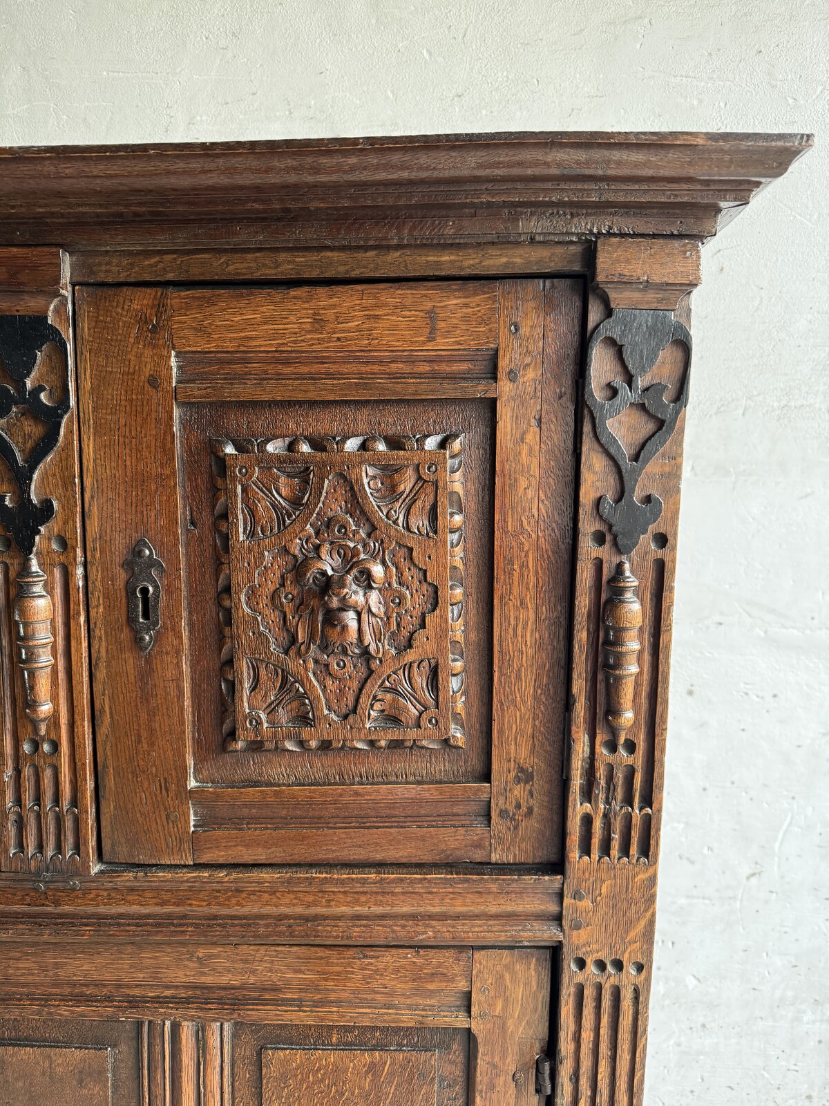 Antique Carved Wood Cabinet