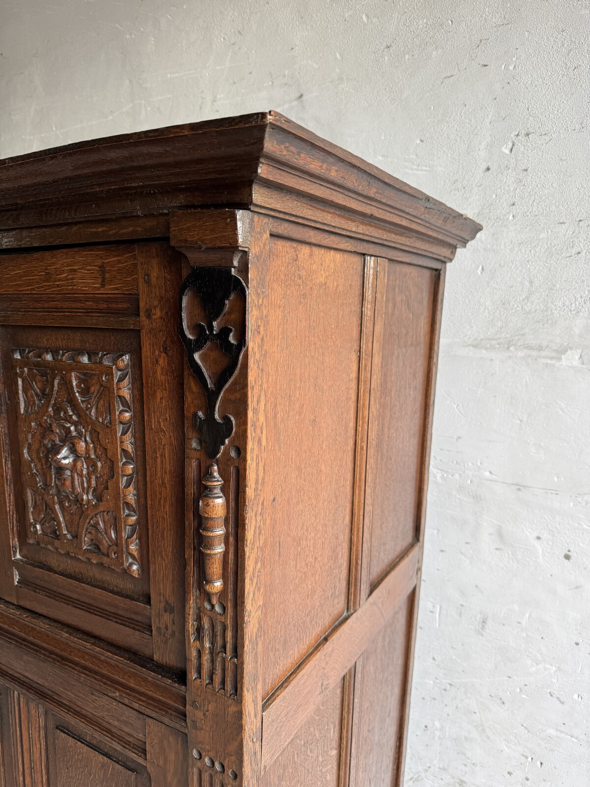 Antique Carved Wood Cabinet