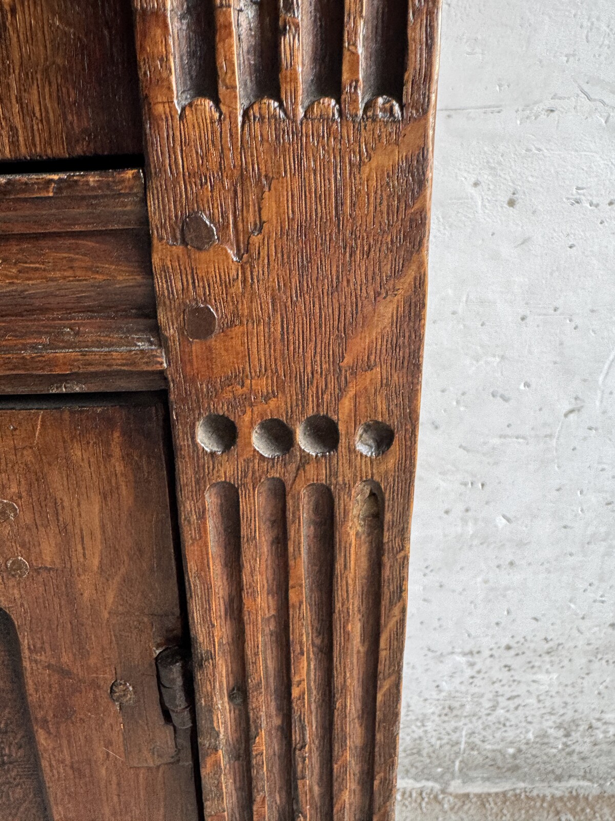 Antique Carved Wood Cabinet