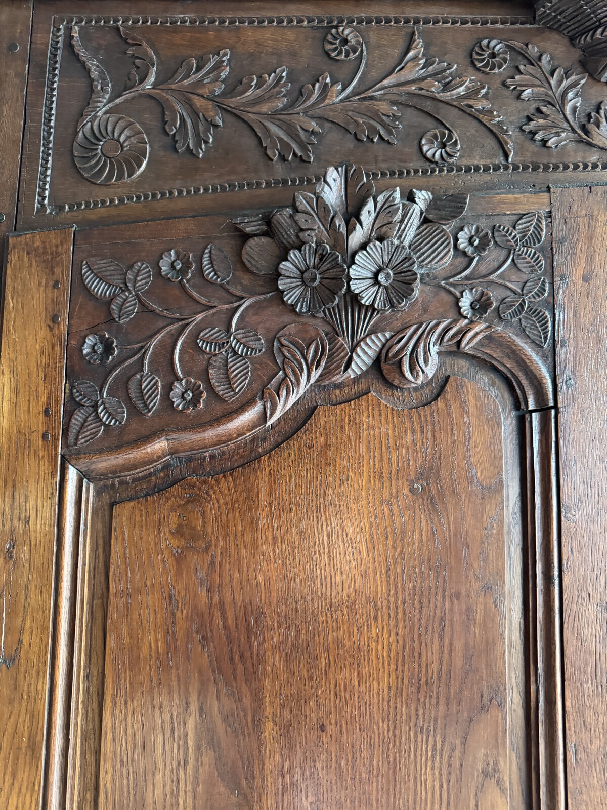 Antique Carved Wood Wardrobe