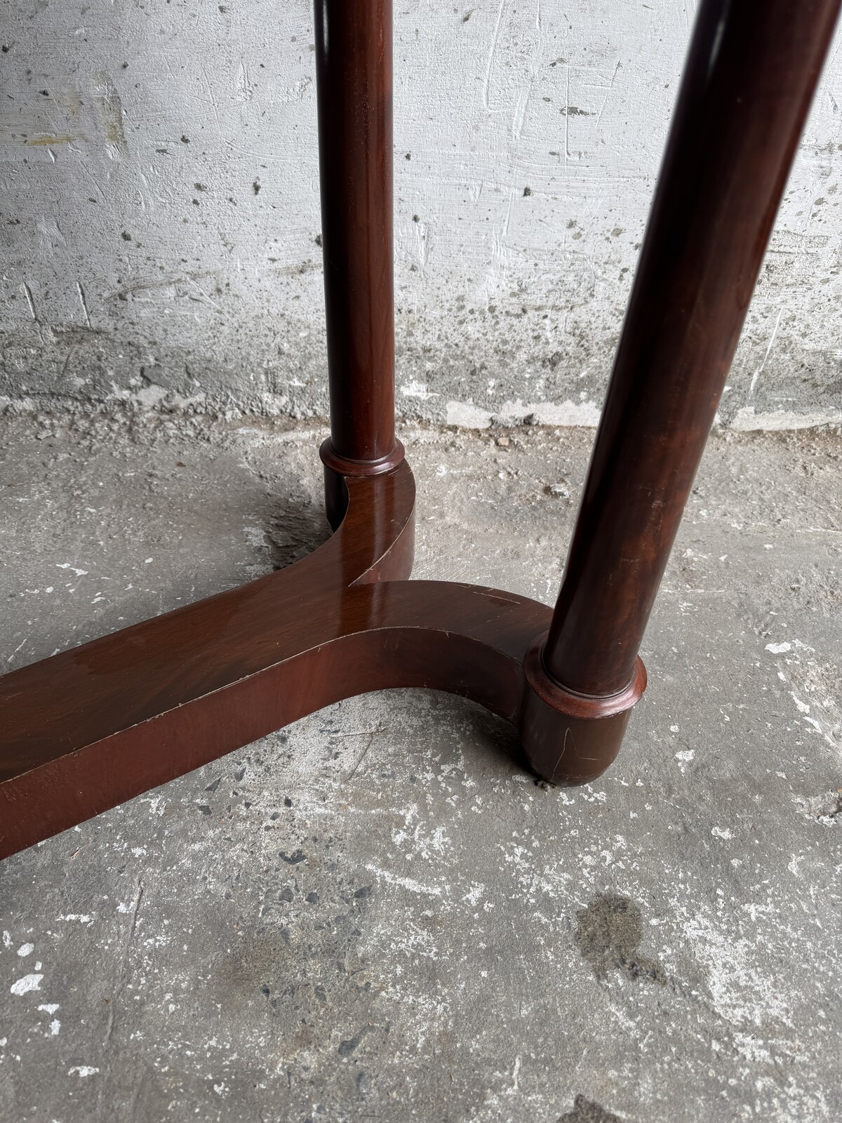 Antique Console Table with Marble Top