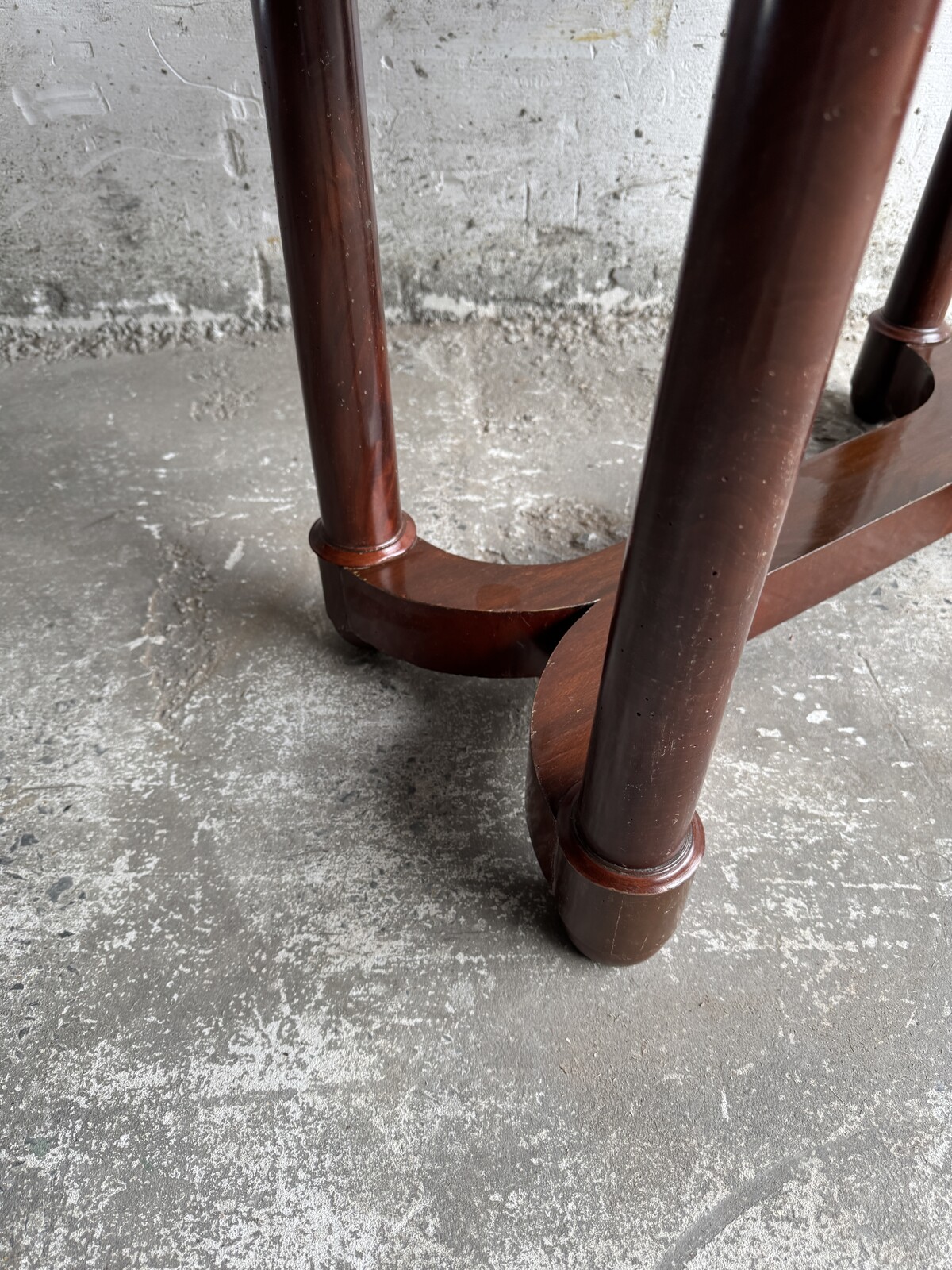 Antique Console Table with Marble Top