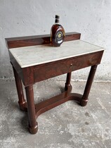 Antique Console Table with Marble Top