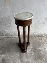 Antique Marble Top Pedestal Table