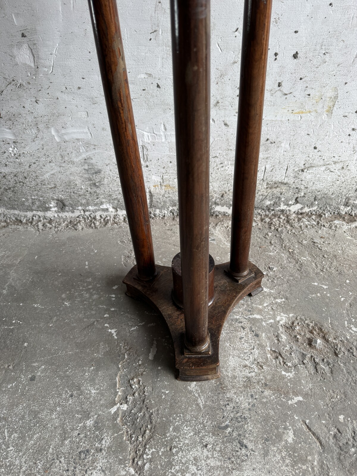 Antique Marble Top Pedestal Table