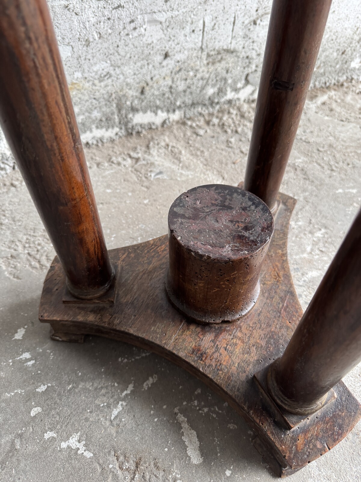 Antique Marble Top Pedestal Table