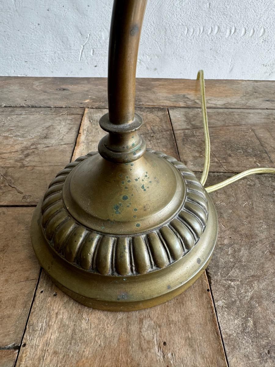 Art deco table messing lamp 