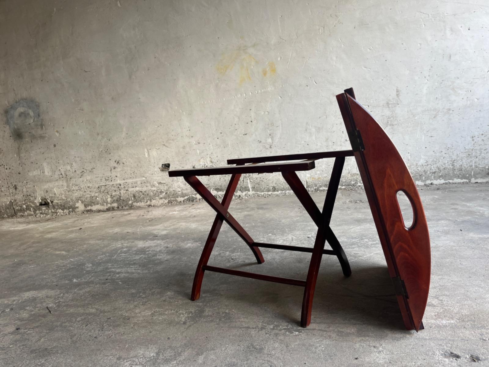 British Butler Boat table on trestles 