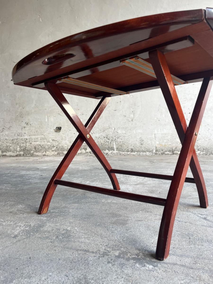 British Butler Boat table on trestles 