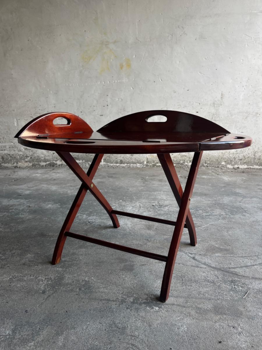 British Butler Boat table on trestles 