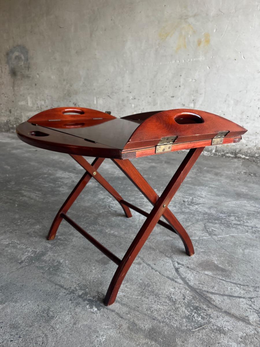 British Butler Boat table on trestles 