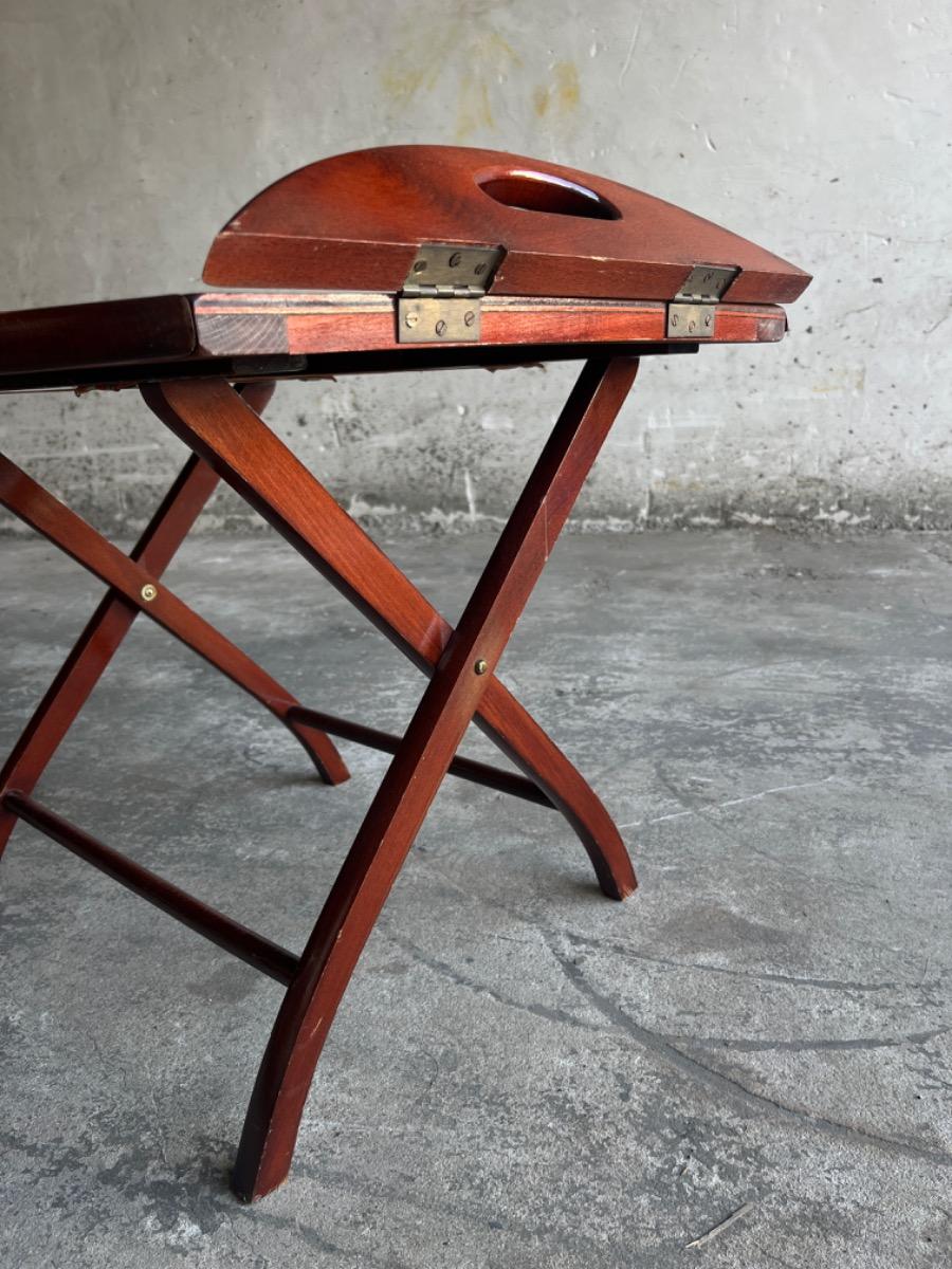 British Butler Boat table on trestles 