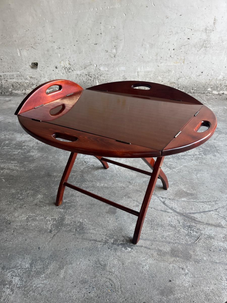 British Butler Boat table on trestles 