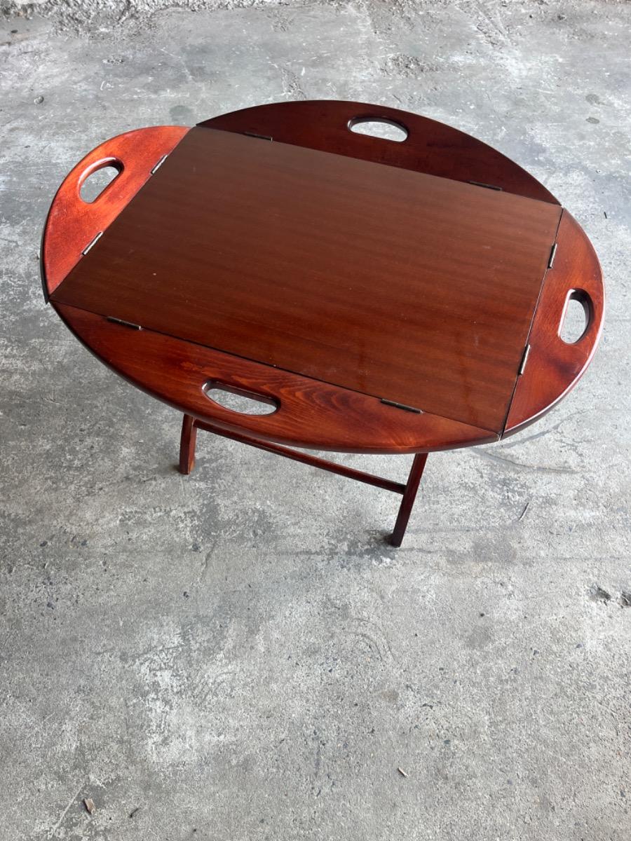 British Butler Boat table on trestles 