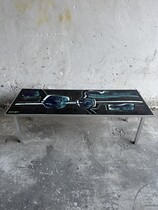 Ceramic and metal coffee table by Denisco