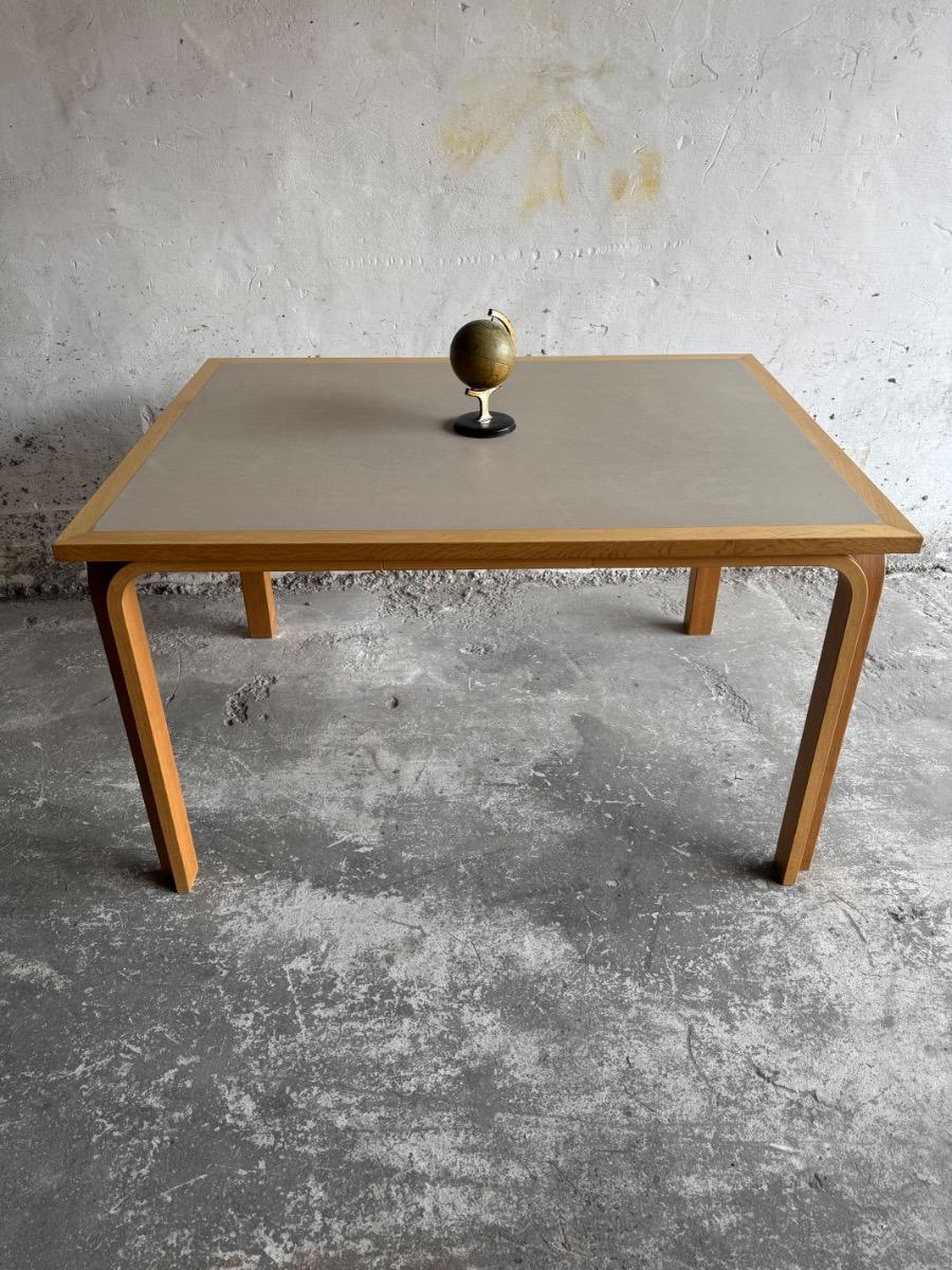 Danish dining table in wood with with  grey top , Magnus OLESEN - 1970s