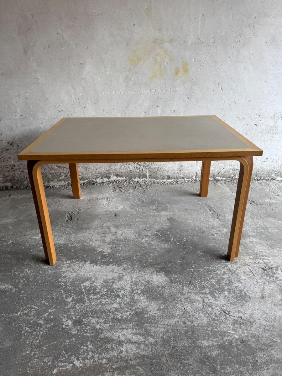 Danish dining table in wood with with  grey top , Magnus OLESEN - 1970s