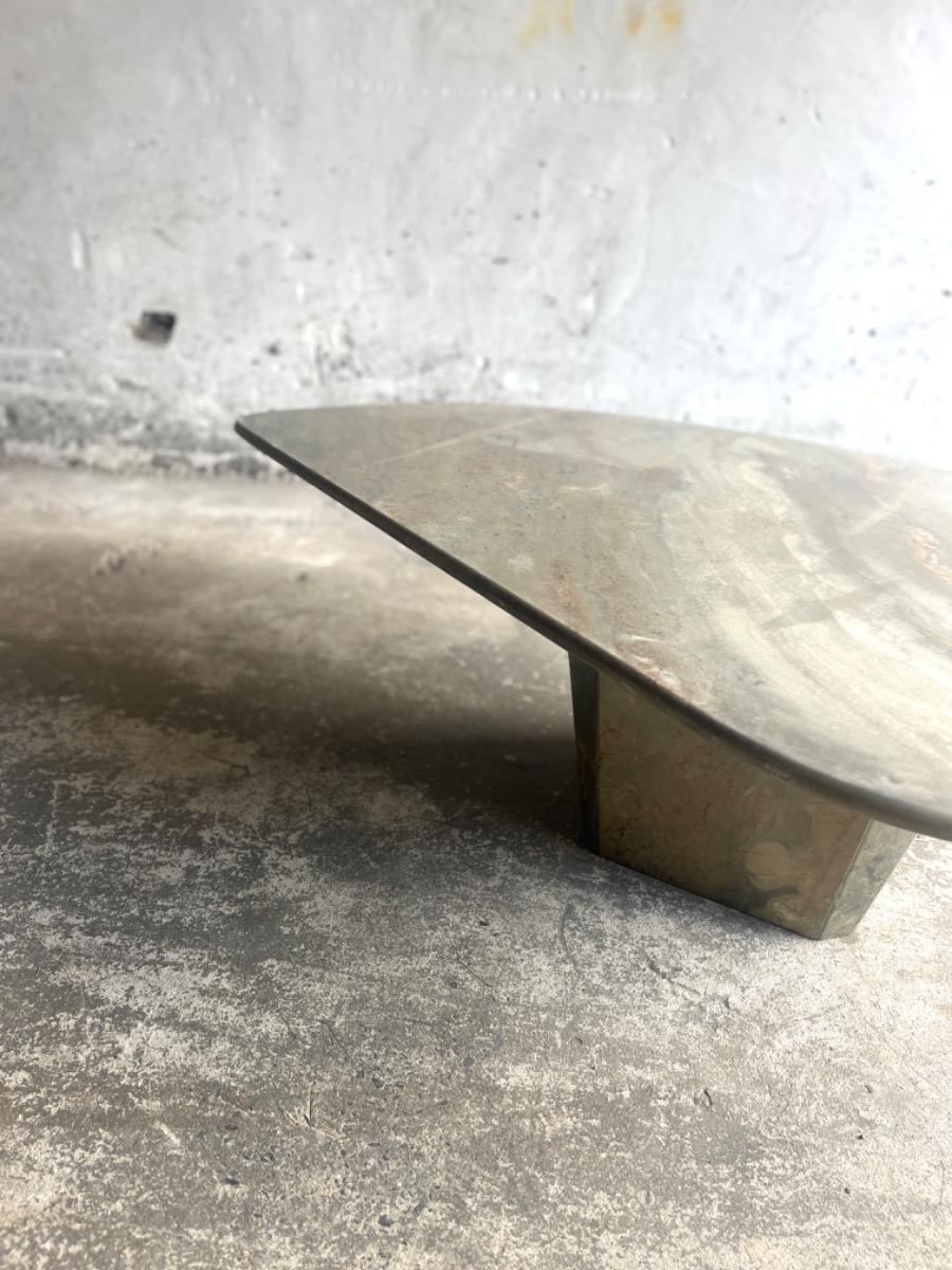 Granite triangle 80s coffee table