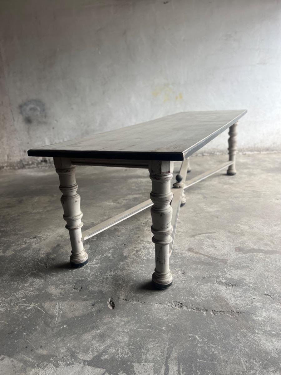 Grey wood monastery table 