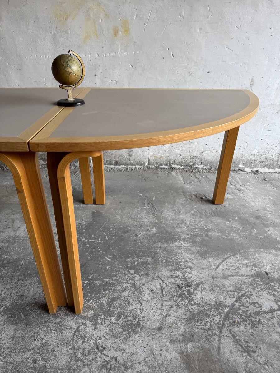 Half Dining Table - Magnus Olesen (Light Grey) 판매가 회원공개 Bent Beechwood Dining Table Magnus Olesen / Denmark Rud Thygesen & Johnny Sorensen  1970s ~ 