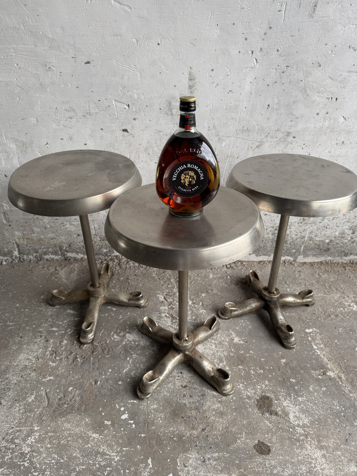 Industrial-Style Metal Side Table