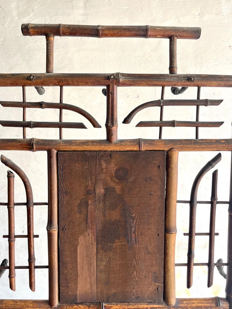 Japanese bamboo and cast iron wardrobe by Perret Vibert, circa 1900