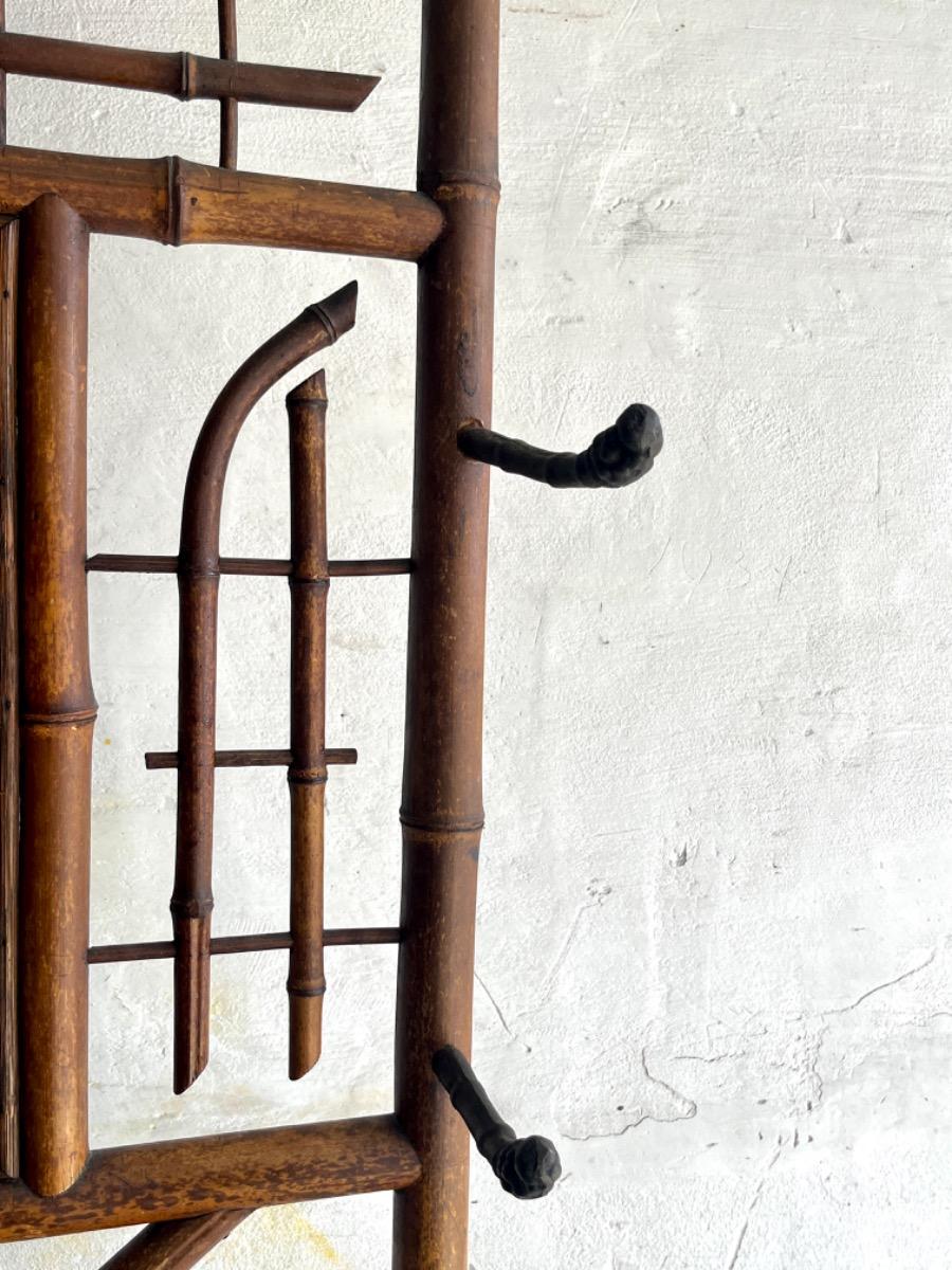 Japanese bamboo and cast iron wardrobe by Perret Vibert, circa 1900