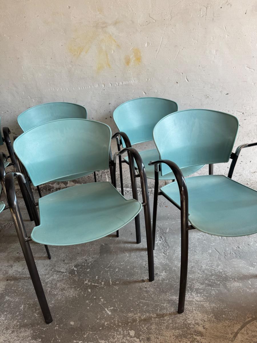 Memphis ,black&seablue, seating chairs