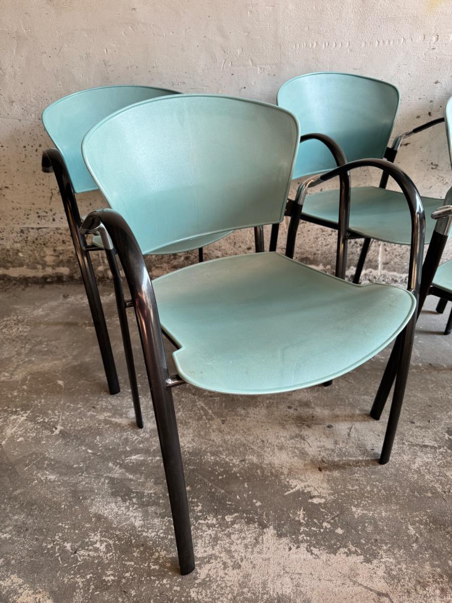 Memphis ,black&seablue, seating chairs