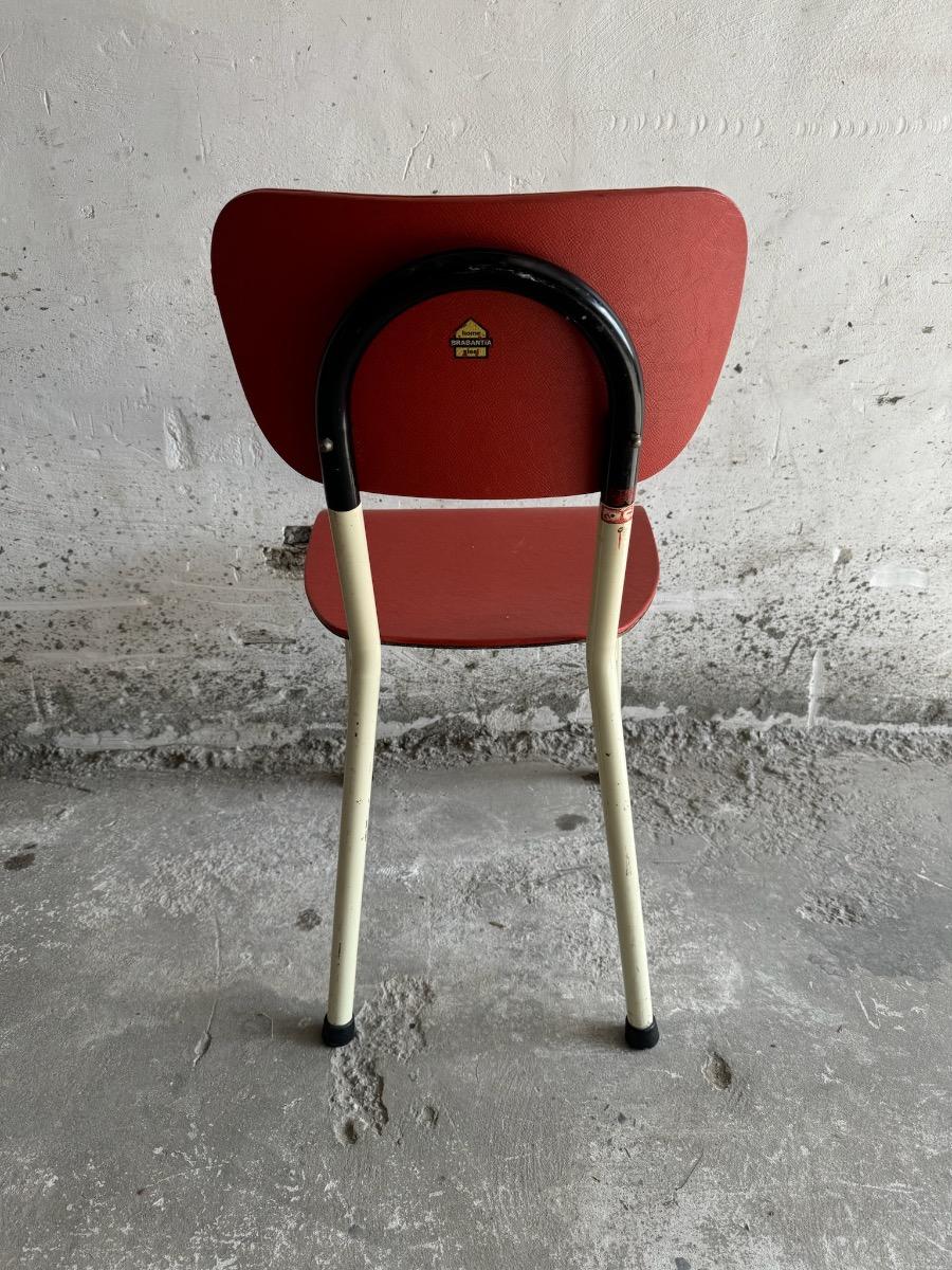 Rare vintage Brabantia red chairs 