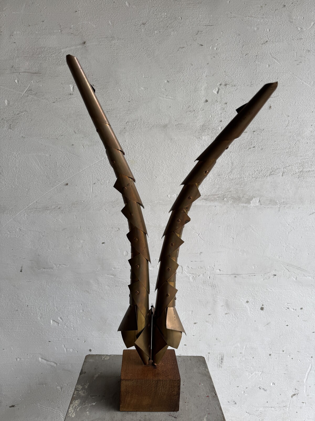 Sculptural horns art piece