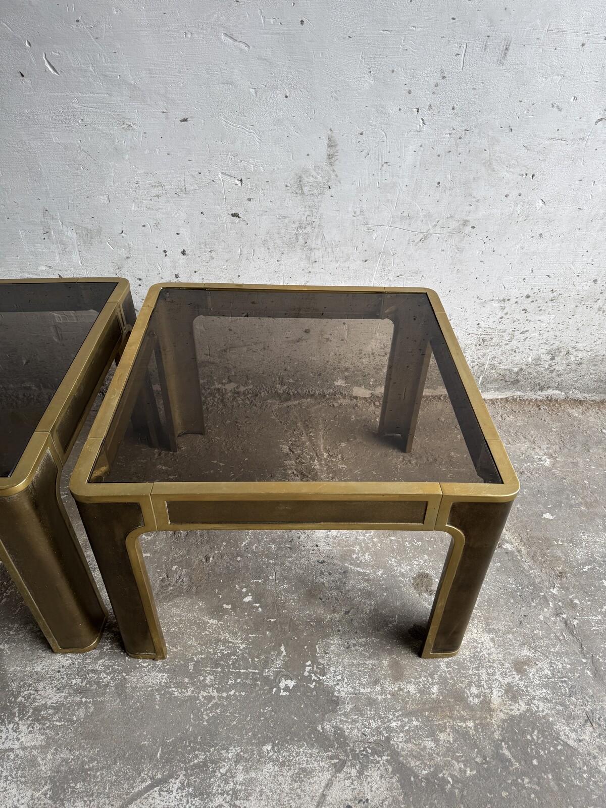 Solid Bronze Side Tables by Peter Van Heeck, Belgium, 1970s