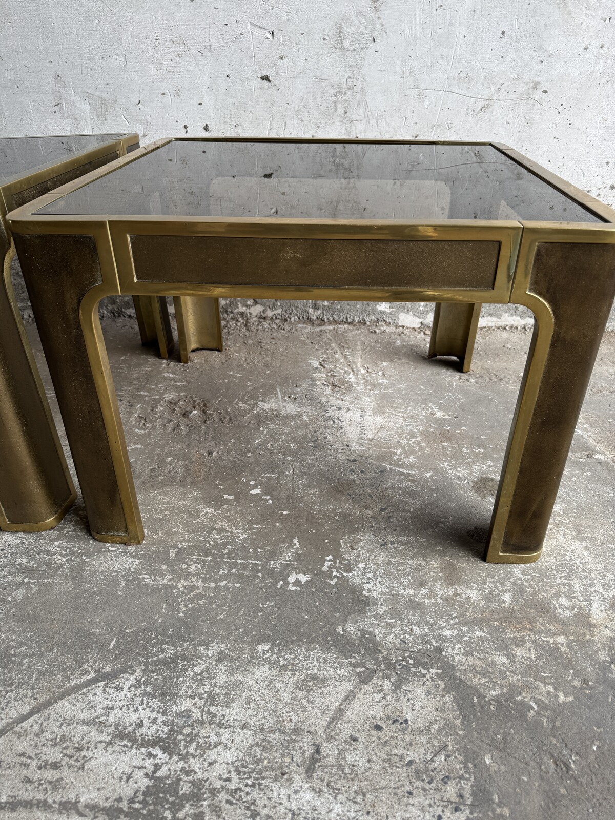 Solid Bronze Side Tables by Peter Van Heeck, Belgium, 1970s