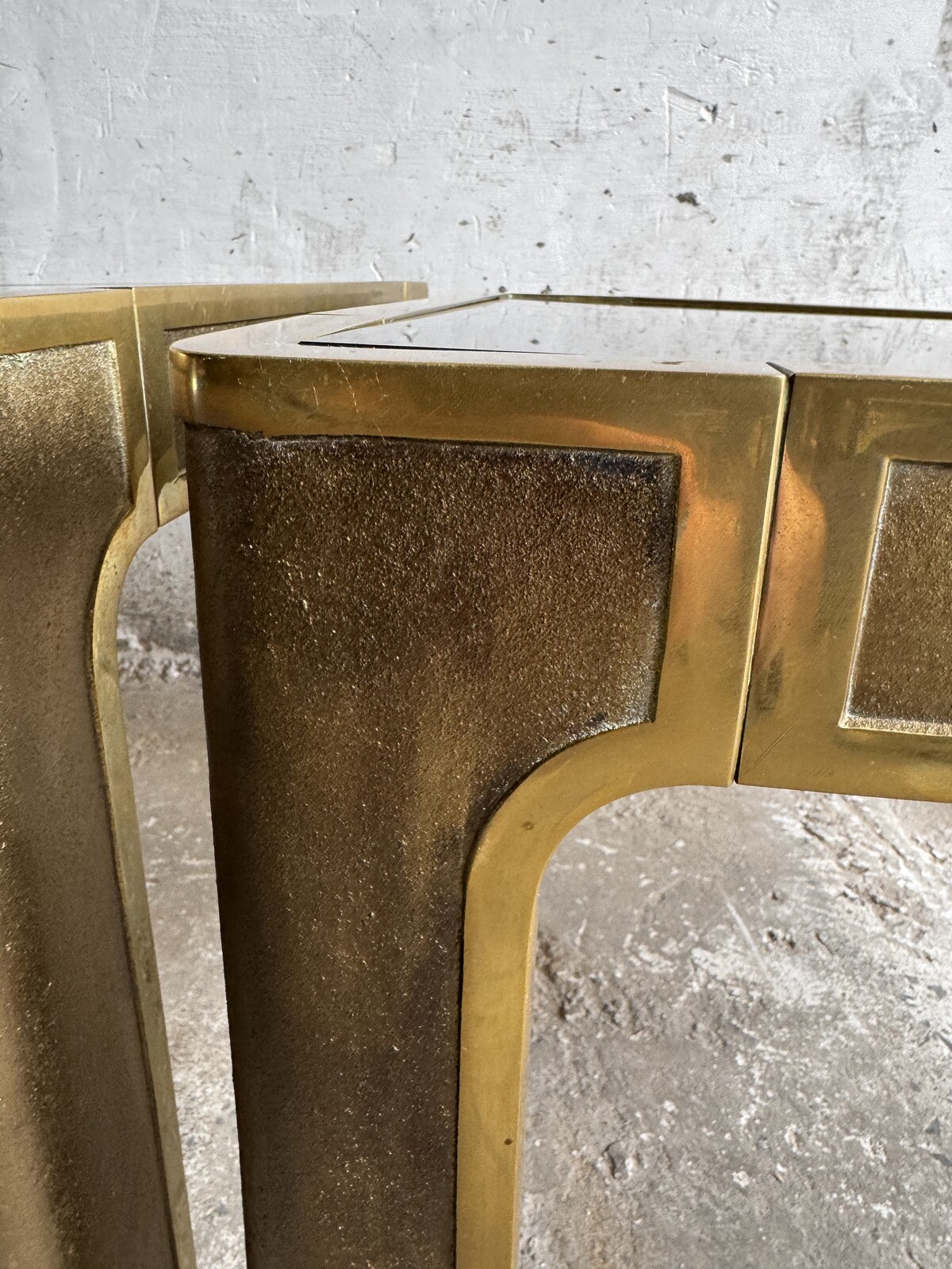 Solid Bronze Side Tables by Peter Van Heeck, Belgium, 1970s