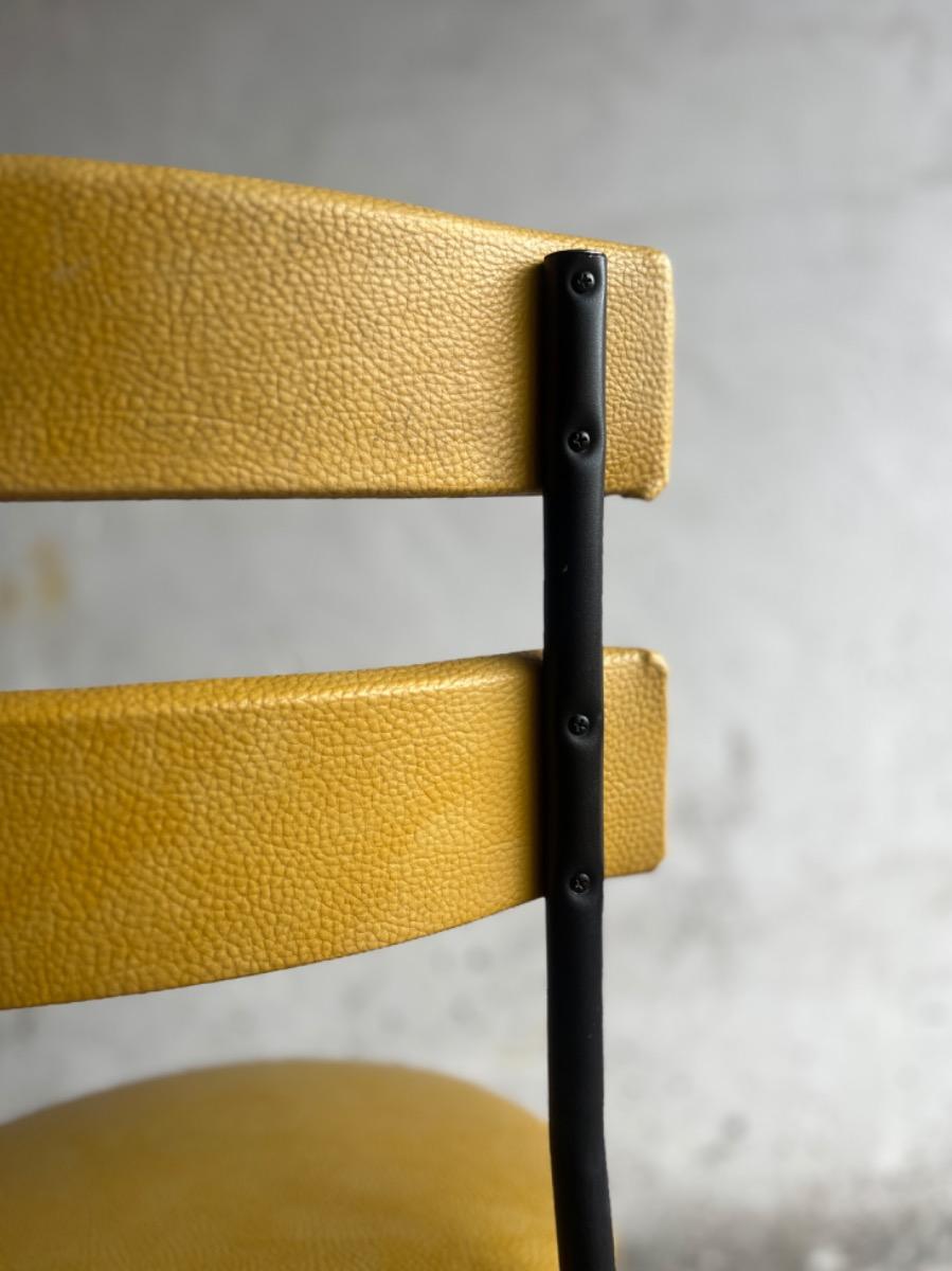 Two mid century barstools