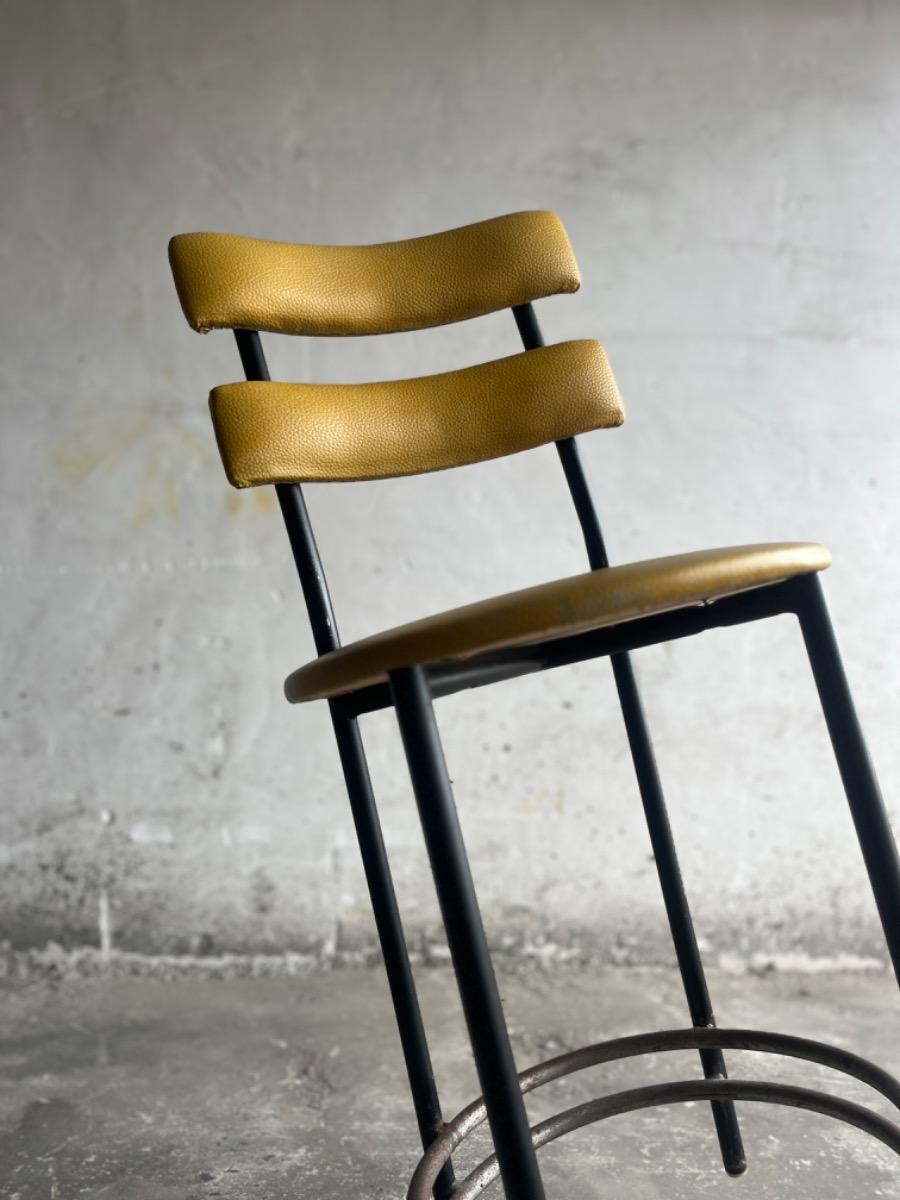 Two mid century barstools