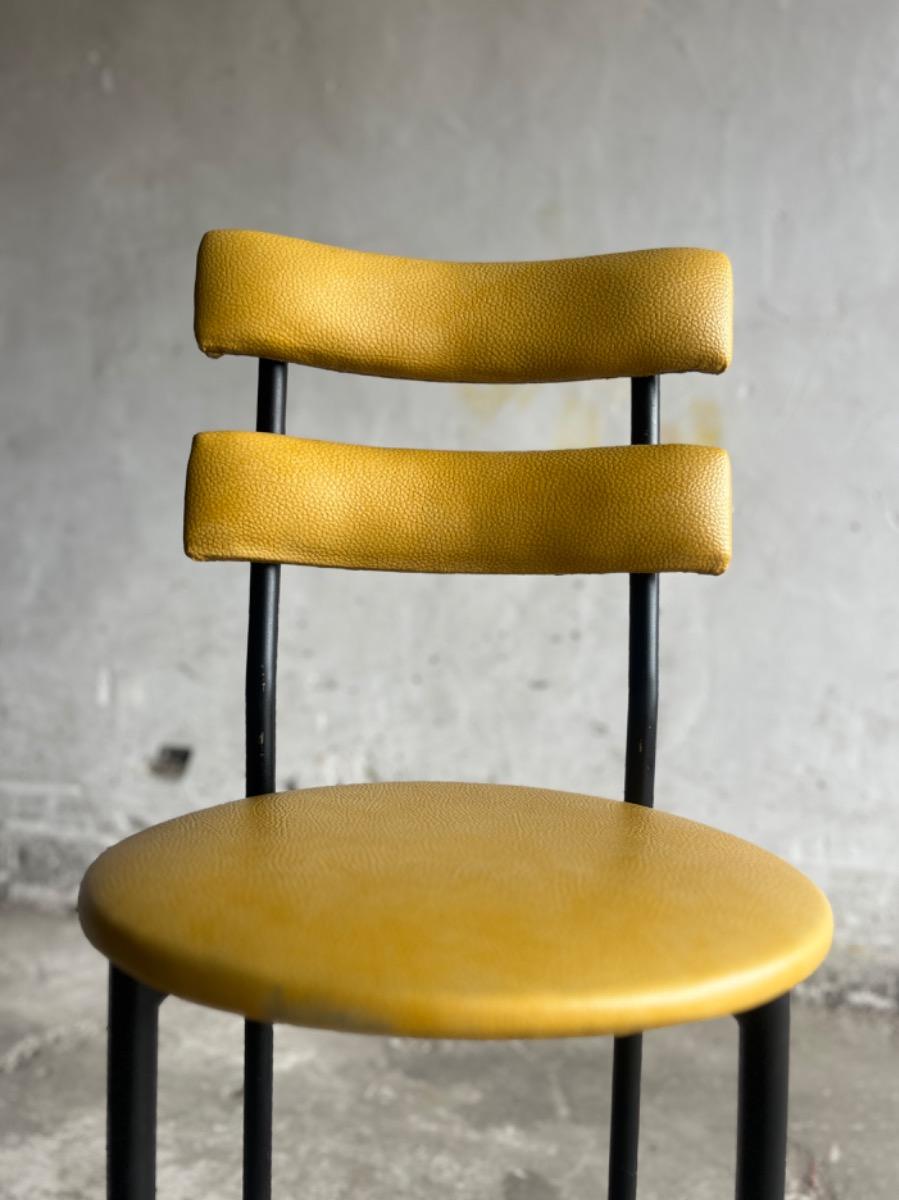 Two mid century barstools